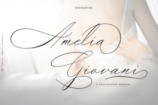 Amelia Giovani: A Modern Calligraphy Font for Elegant Branding