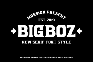 Bigboz Font Review: Bold Serif for Branding