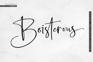 Boisterous Script Typeface for Modern Brand Identity