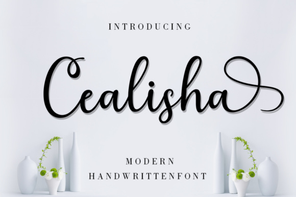 Cealisha: A Modern Handwritten Font for Polished Branding