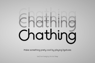 Chathing: A Geometric Serif Typeface for Luxurious Web Design
