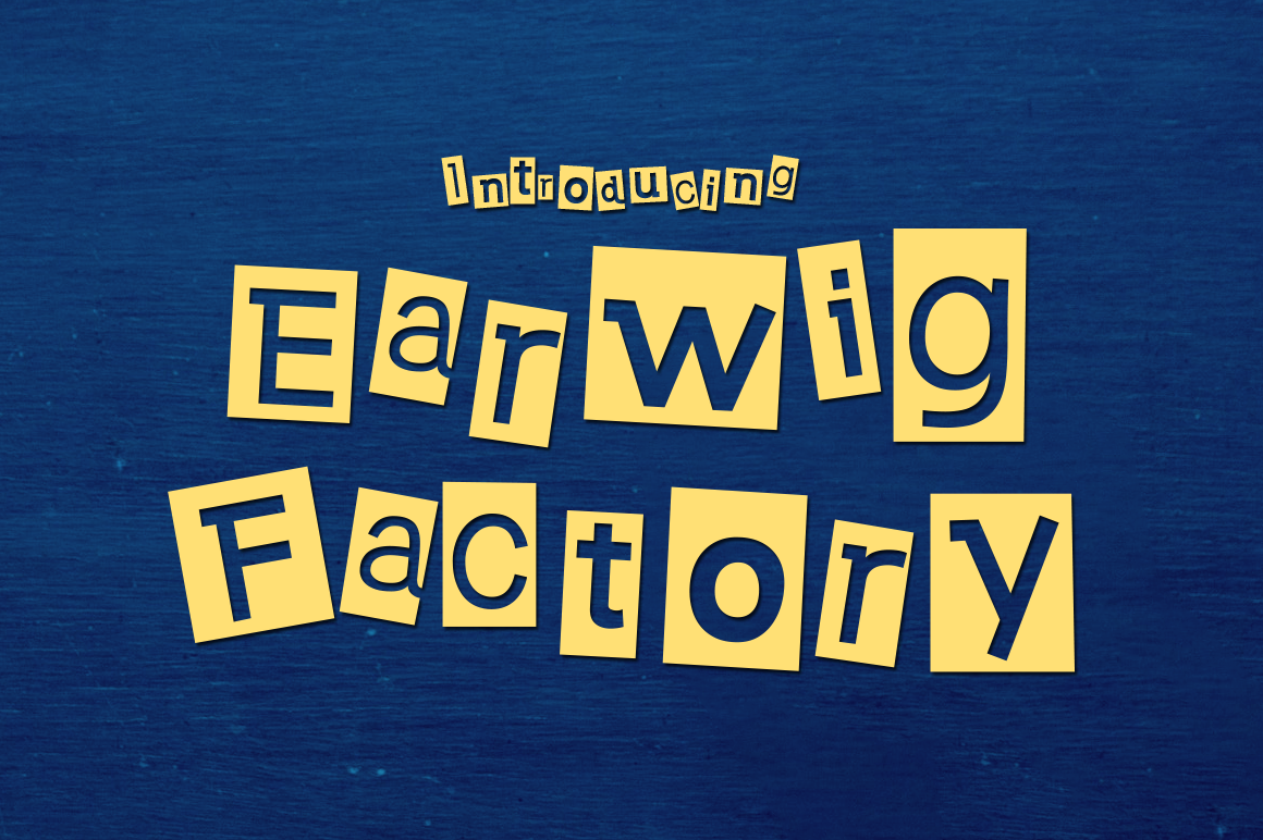 Earwig Factory Typeface: A Funky Display Font for Editorial Design