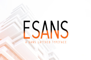 Esans: A Stunning Layered Font for Sporty Craft Designs