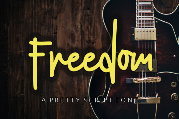 Freedom Typeface for Clean Brand Identity and Modern Script Design