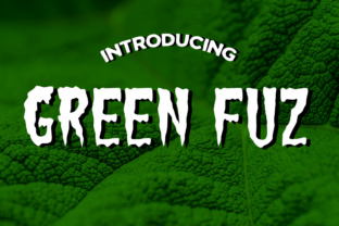 Green Fuz Free Download: A Gruesome 50s Horror Display Font