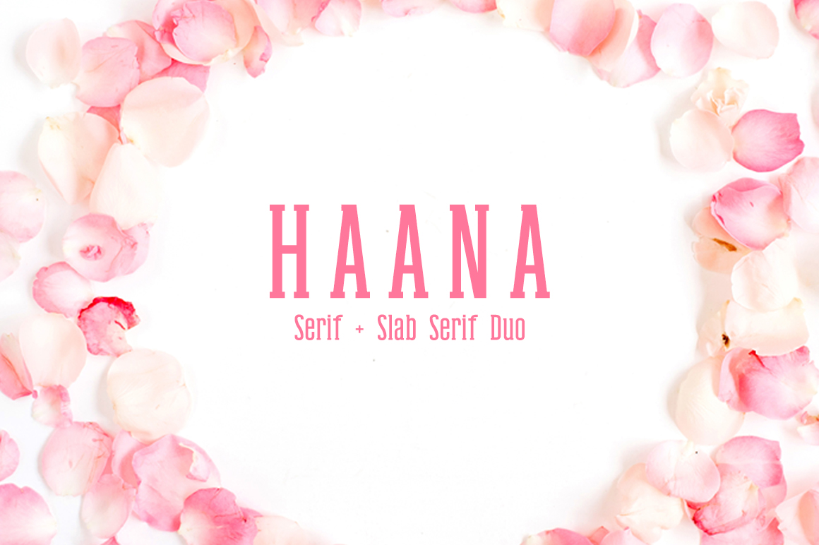 Haana Duo: The Perfect Slab Serif and Sans Font Pair for Crafters