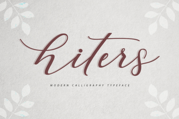 Hiters Script Font Review for Elegant Branding