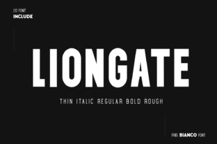 Liongate Typeface Review: Condensed Sans Serif for Editorial Design