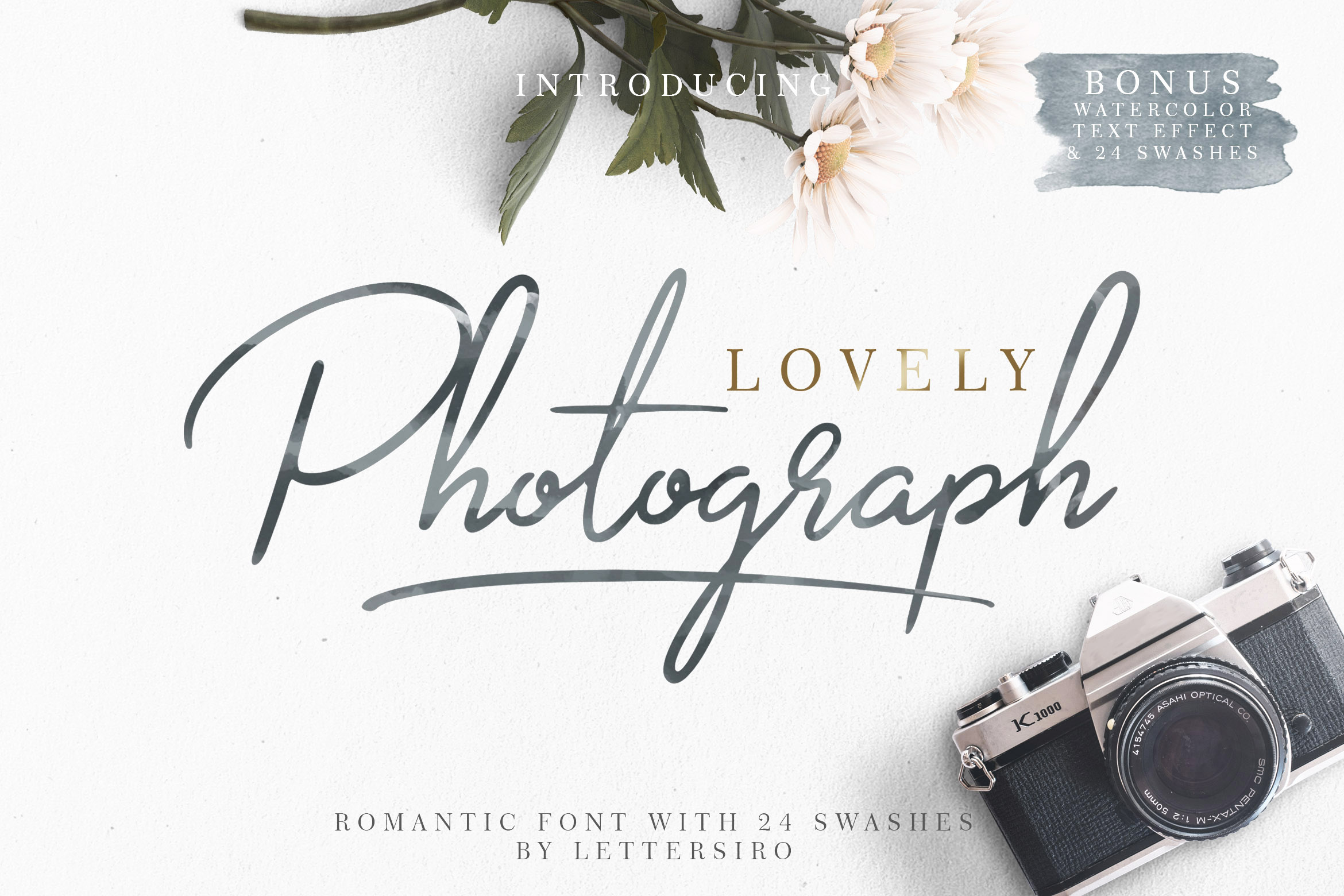 Lovely Photograph: A Modern Hand-Lettered Font for Editorial Design