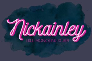 Nickainley: A Modern Script Font for Editorial Headlines