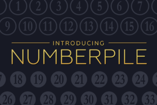 Numberpile Typeface for Quirky Editorial Design