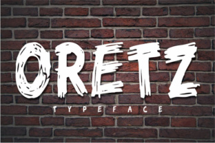 Oretz Brush Stroke Font for Handmade Brands