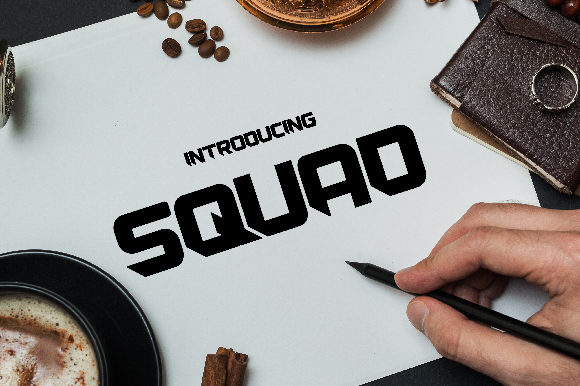 Squad: The Uppercase Blackletter Typeface for Bold Editorial Design