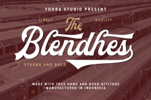 The Blendhes: A Bold Script Font for High-Impact Campaigns