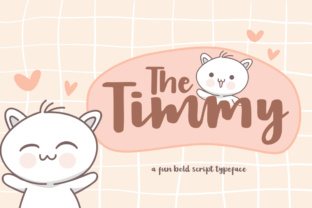 The Timmy: A Bold Script Typeface for Cheerful Brand Identity